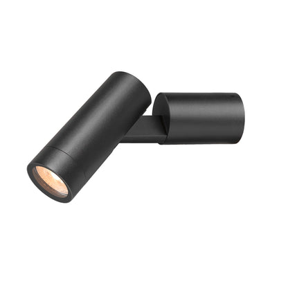 S-TUBE, Wandaufbauleuchte, rund, 1x max. 10 W GU10, schwarz