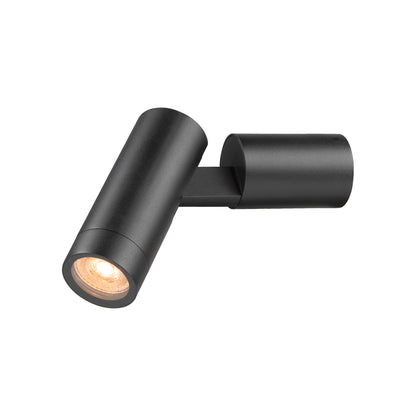 S-TUBE, Wandaufbauleuchte, rund, 1x max. 10 W GU10, schwarz