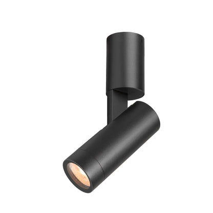 S-TUBE, Wandaufbauleuchte, rund, 1x max. 10 W GU10, schwarz