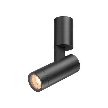 S-TUBE, Wandaufbauleuchte, rund, 1x max. 10 W GU10, schwarz