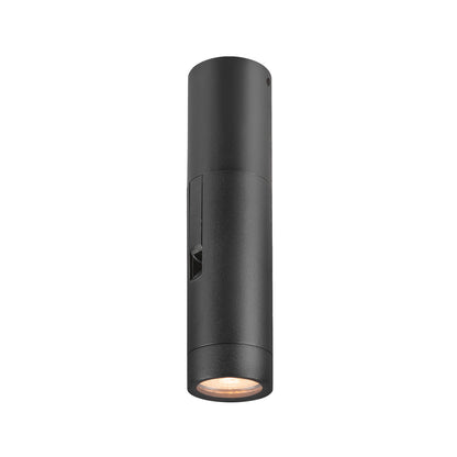 S-TUBE, Wandaufbauleuchte, rund, 1x max. 10 W GU10, schwarz