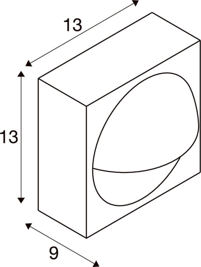 LID I, Wandaufbauleuchte, 2700/3000 K, 15 W, PHASE, 100°, anthrazit