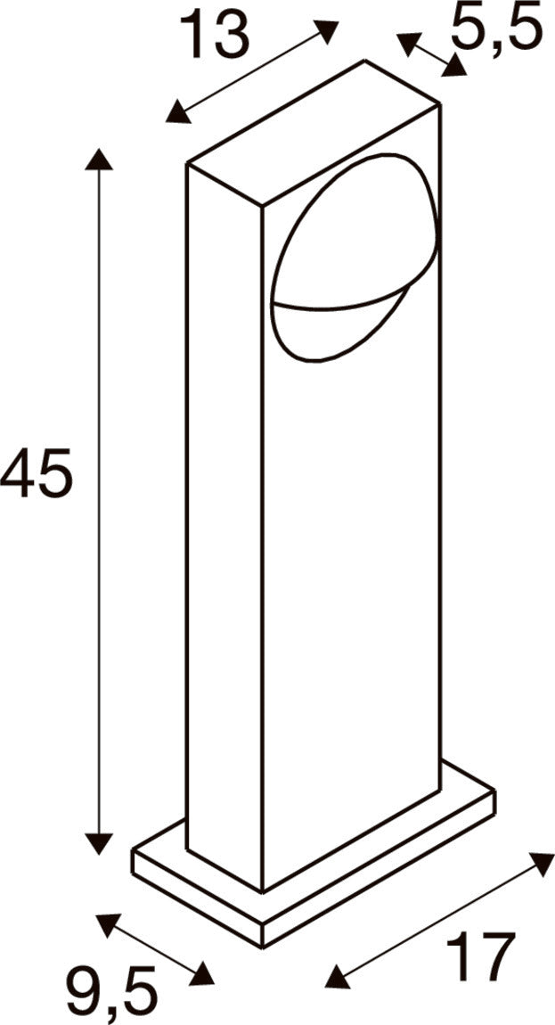 LID I 45, Stehleuchte, 15 W, 2700/3000 K, PHASE, anthrazit
