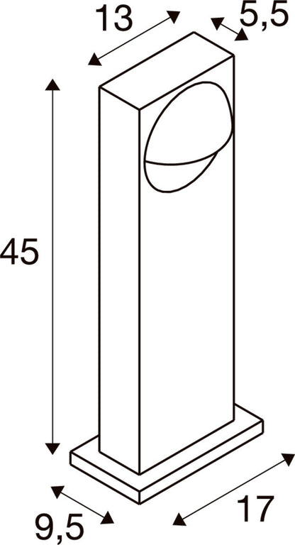 LID I 45, Stehleuchte, 15 W, 2700/3000 K, PHASE, anthrazit