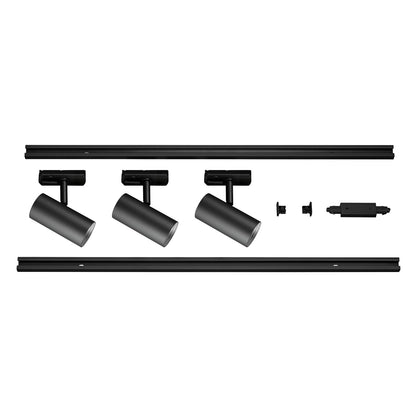 NOBLO® SPOT, Schienensystem Set, rund, 2700 K, 19 W, Phasenabschnitt, 32°, schwarz