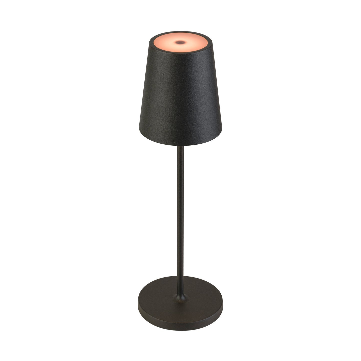 VINOLINA TWO, Tischleuchte, Akku, IP65, 2200/2700/3000 K, TOUCH, schwarz