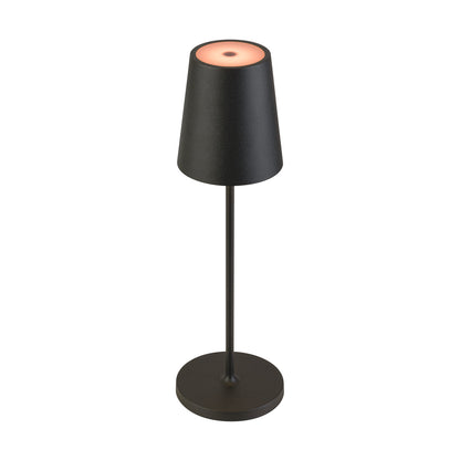 VINOLINA TWO, Tischleuchte, Akku, IP65, 2200/2700/3000 K, TOUCH, schwarz