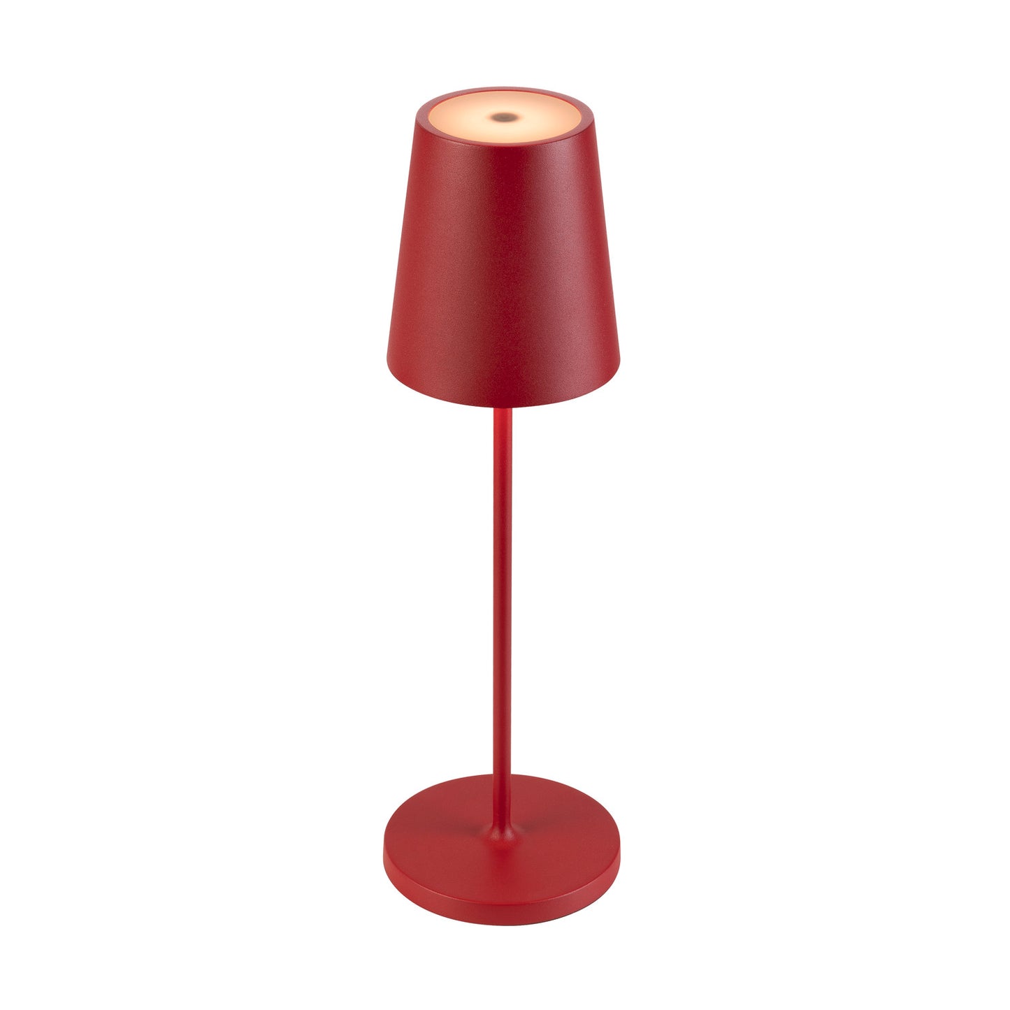 VINOLINA TWO, Tischleuchte, Akku, IP65, 2200/2700/3000 K, TOUCH, rot