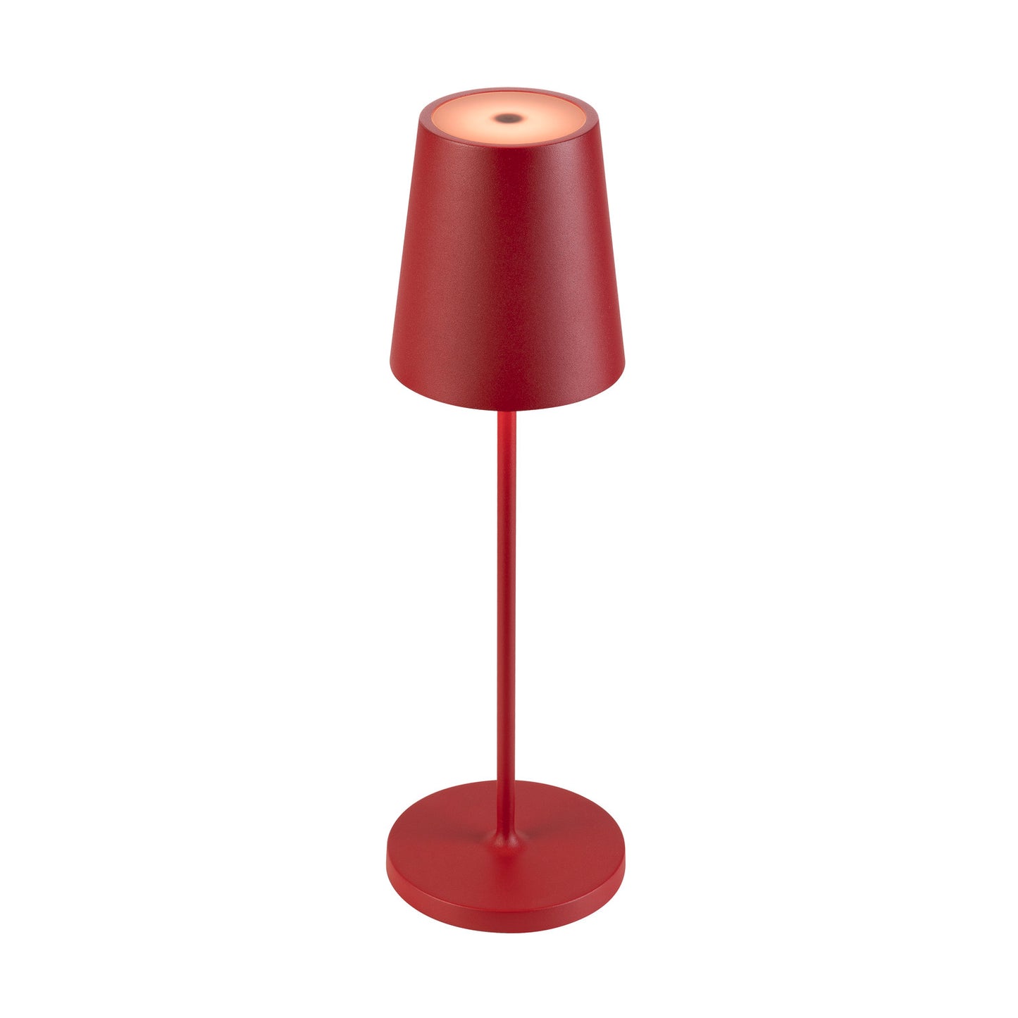 VINOLINA TWO, Tischleuchte, Akku, IP65, 2200/2700/3000 K, TOUCH, rot