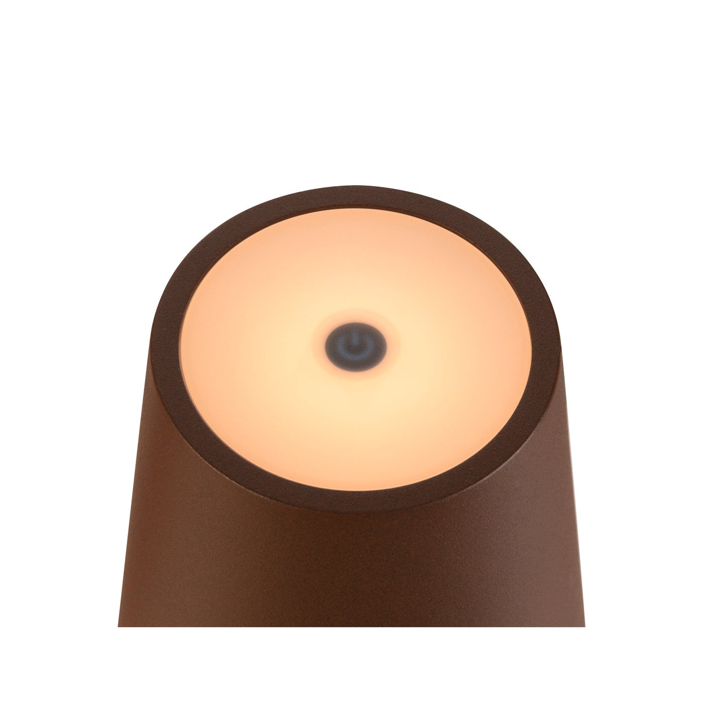 VINOLINA TWO, Tischleuchte, Akku, IP65, 2200/2700/3000 K, TOUCH, rost