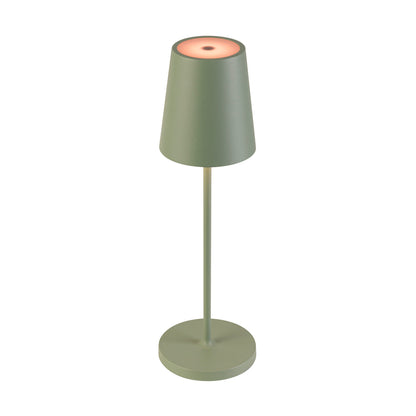 VINOLINA TWO, Tischleuchte, Akku, IP65, 2200/2700/3000 K, TOUCH, grün