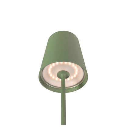 VINOLINA TWO, Tischleuchte, Akku, IP65, 2200/2700/3000 K, TOUCH, grün