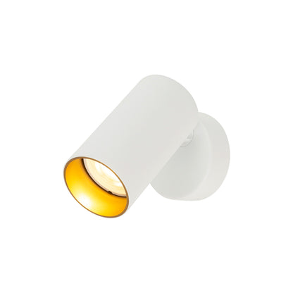 KAMI, Wand- und Deckenaufbauleuchte, 1x max. 10 W, GU10, weiß/gold