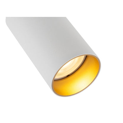 KAMI, Wand- und Deckenaufbauleuchte, 1x max. 10 W, GU10, weiß/gold
