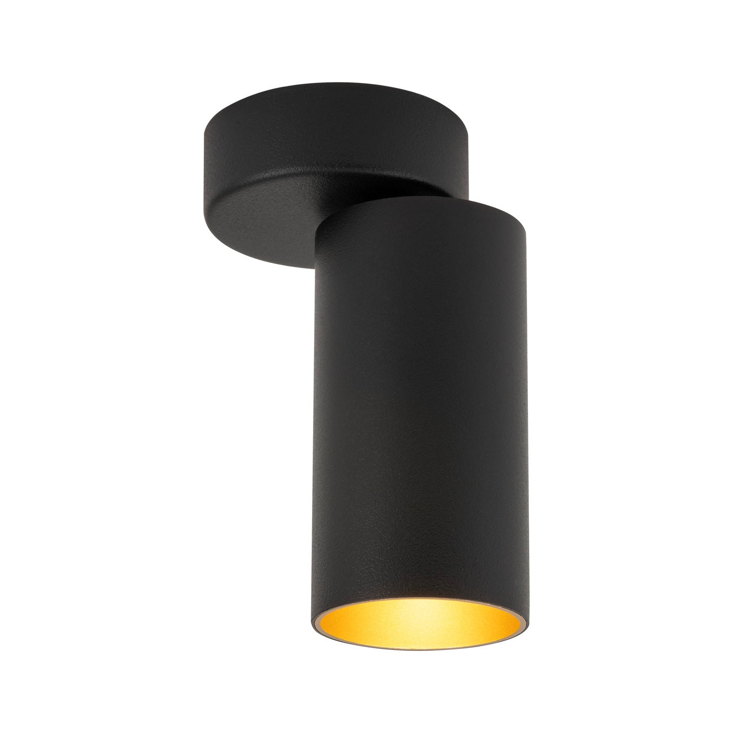 KAMI, Wand- und Deckenaufbauleuchte, 1x max. 10 W, GU10, schwarz/gold