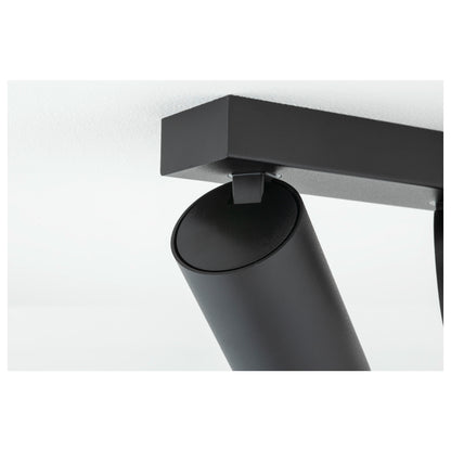KAMI, Deckenaufbauleuchte, double, long, 2x max. 10 W, GU10, schwarz/gold