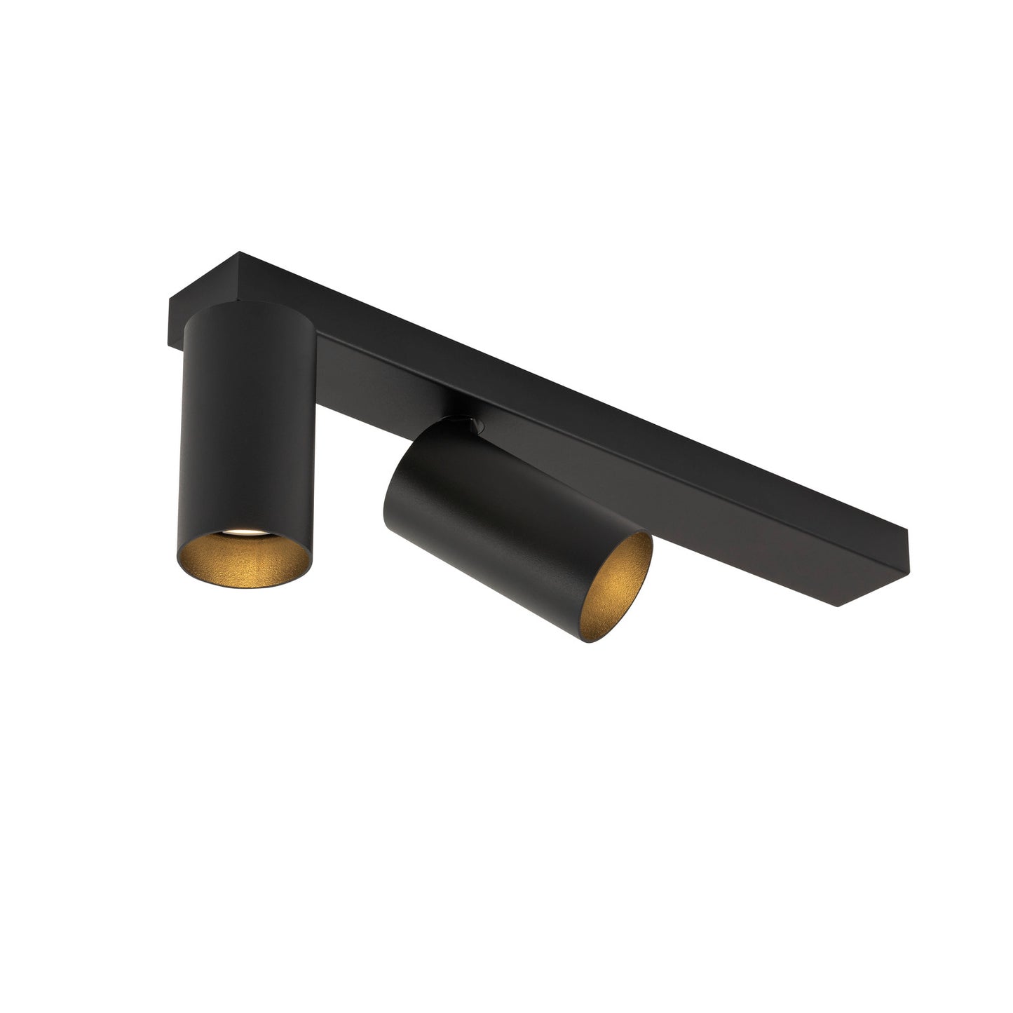 KAMI, Deckenaufbauleuchte, double, long, 2x max. 10 W, GU10, schwarz