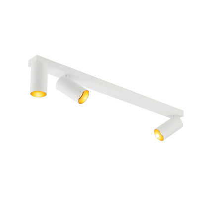 KAMI, Deckenaufbauleuchte, 3x max. 10 W, GU10, weiß/gold