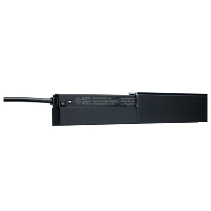 1 m Aufbauschiene tief, 48V TRAC K, schwarz, DALI