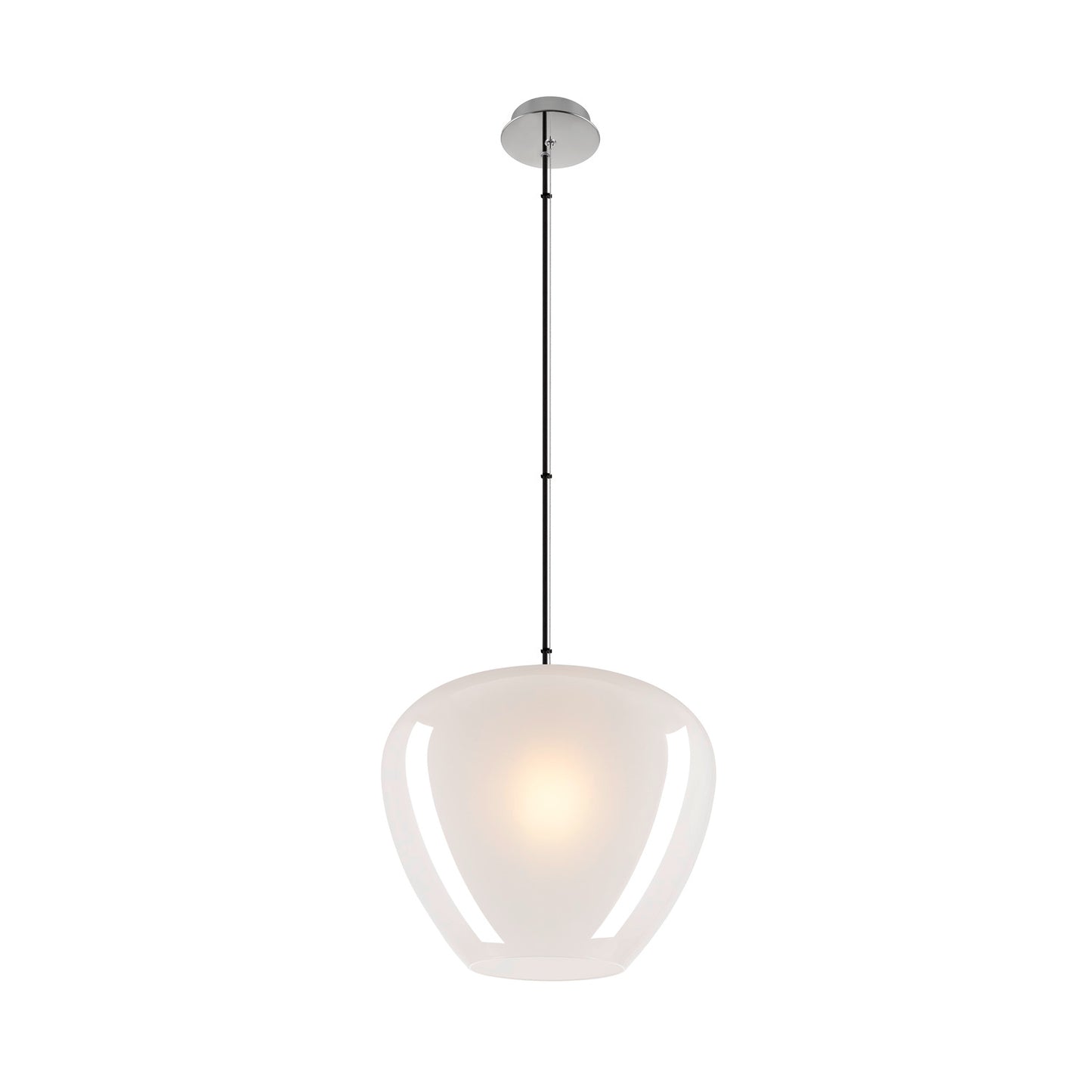 PANTILO CONVEX 40, Pendelleuchte, 150 cm, E27, max. 40 W, weiß