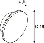 D-RING S, Wandleuchte, PHASE, 2700/3000 K, PHASE, IP65, schwarz