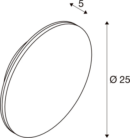 D-RING M, Wandleuchte, PHASE, 2700/3000 K, PHASE, IP65, weiß