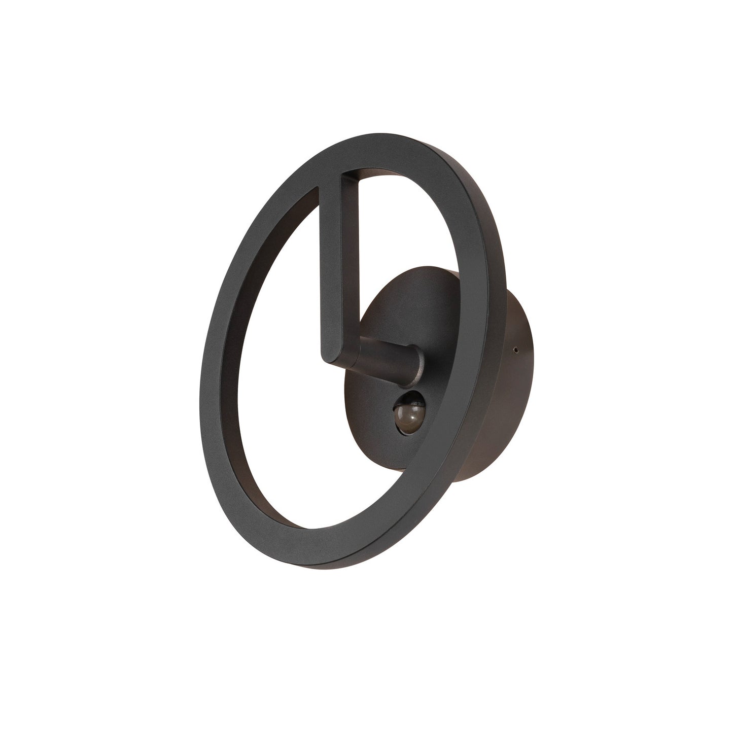 Q-RING, Wandleuchte, Sensor, 3000 K, IP54, schwarz