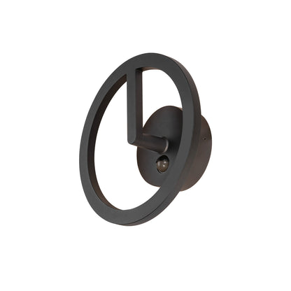 Q-RING, Wandleuchte, Sensor, 3000 K, IP54, schwarz