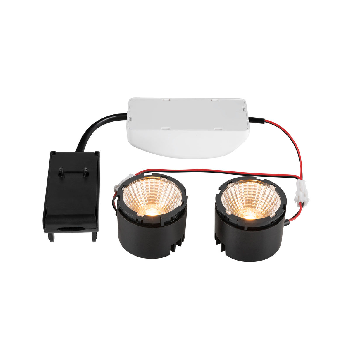 NEW TRIA® 155, DOUBLE LED-Modul, 2700 K, 38°, PHASE, schwarz