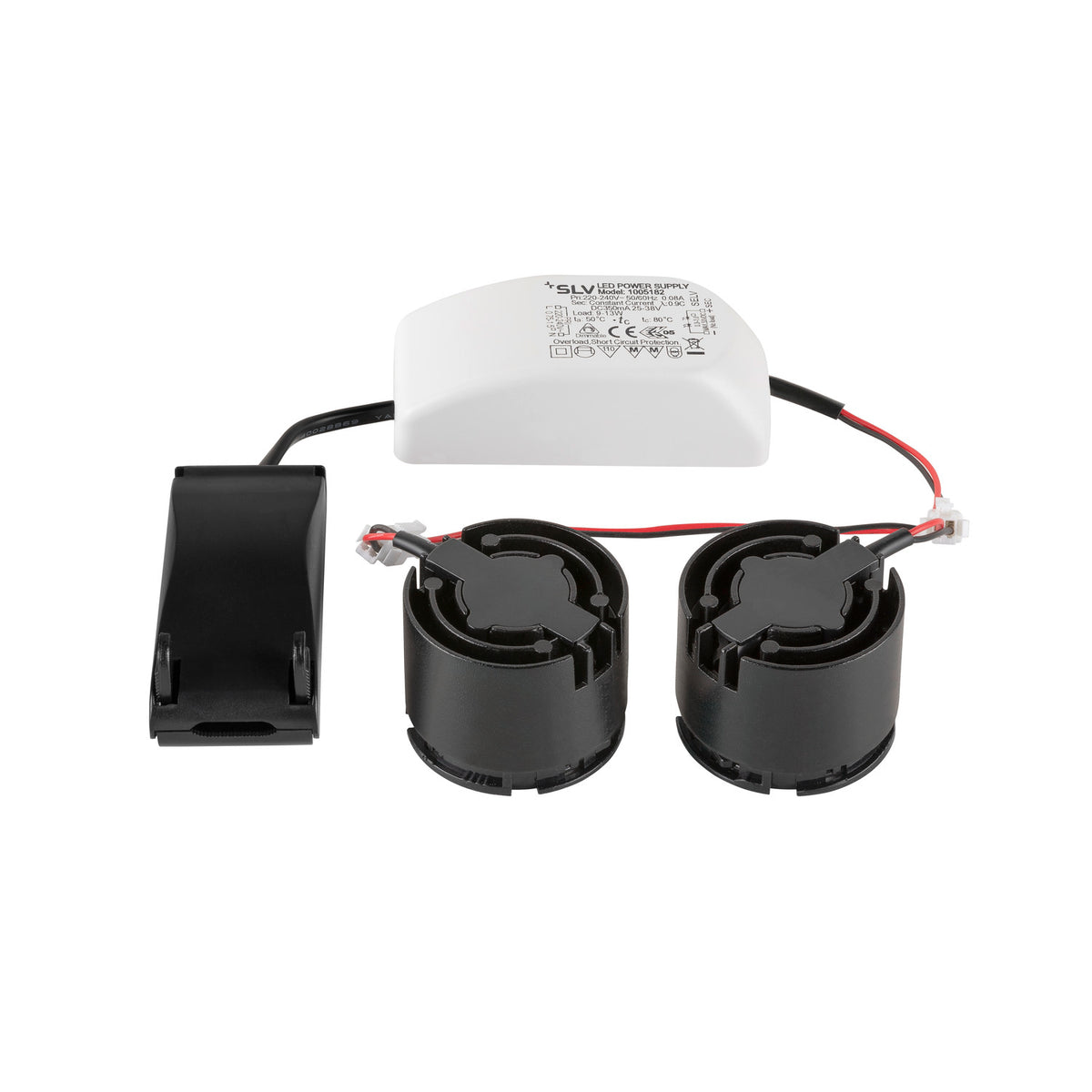 NEW TRIA® 155, DOUBLE LED-Modul, 2700 K, 38°, PHASE, schwarz