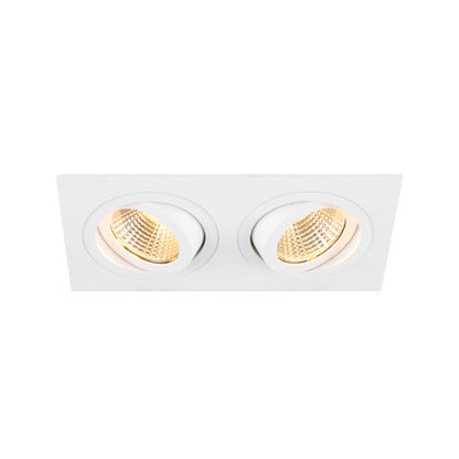 NEW TRIA® 155, Deckeneinbauring, L: 17 B: 9 H: 4 cm, zweiflammig, IP 20, weiß