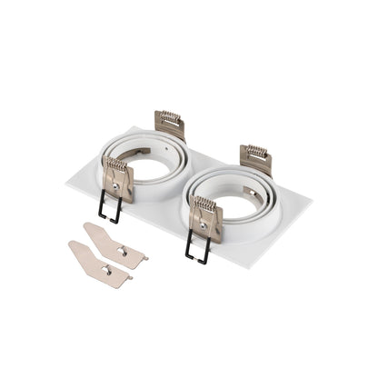 NEW TRIA® 155, Deckeneinbauring, L: 17 B: 9 H: 4 cm, zweiflammig, IP 20, weiß