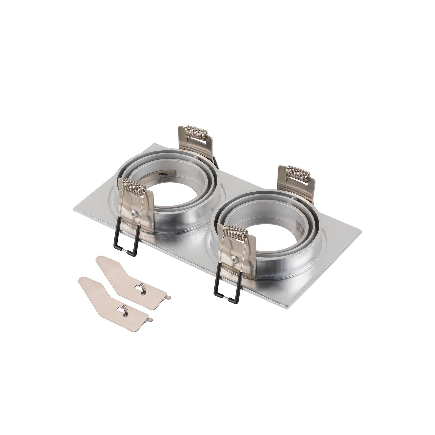 NEW TRIA® 155, Deckeneinbauring, L: 17 B: 9 H: 4 cm, zweiflammig, IP 20, aluminium