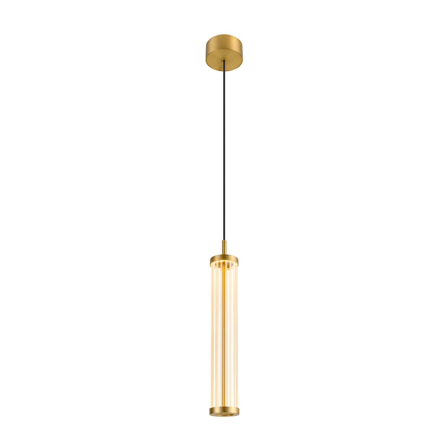 QUIMERA, Pendelleuchte, Pendellänge 150 cm, 2700/3000 K, PHASE, gebürstet messing