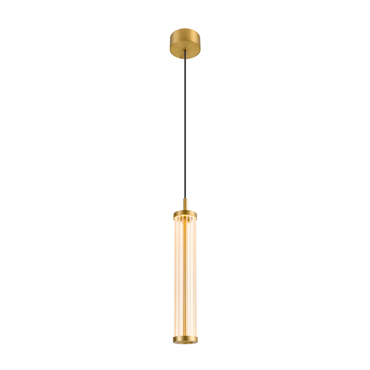 QUIMERA, Pendelleuchte, Pendellänge 150 cm, 2700/3000 K, PHASE, gebürstet messing