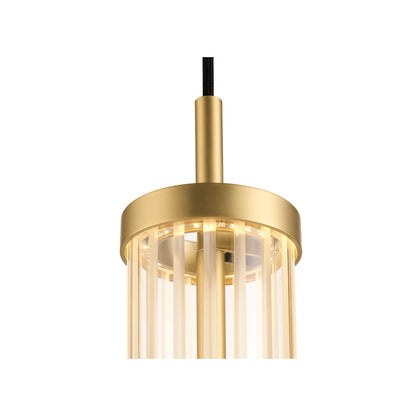 QUIMERA, Pendelleuchte, Pendellänge 150 cm, 2700/3000 K, PHASE, gebürstet messing