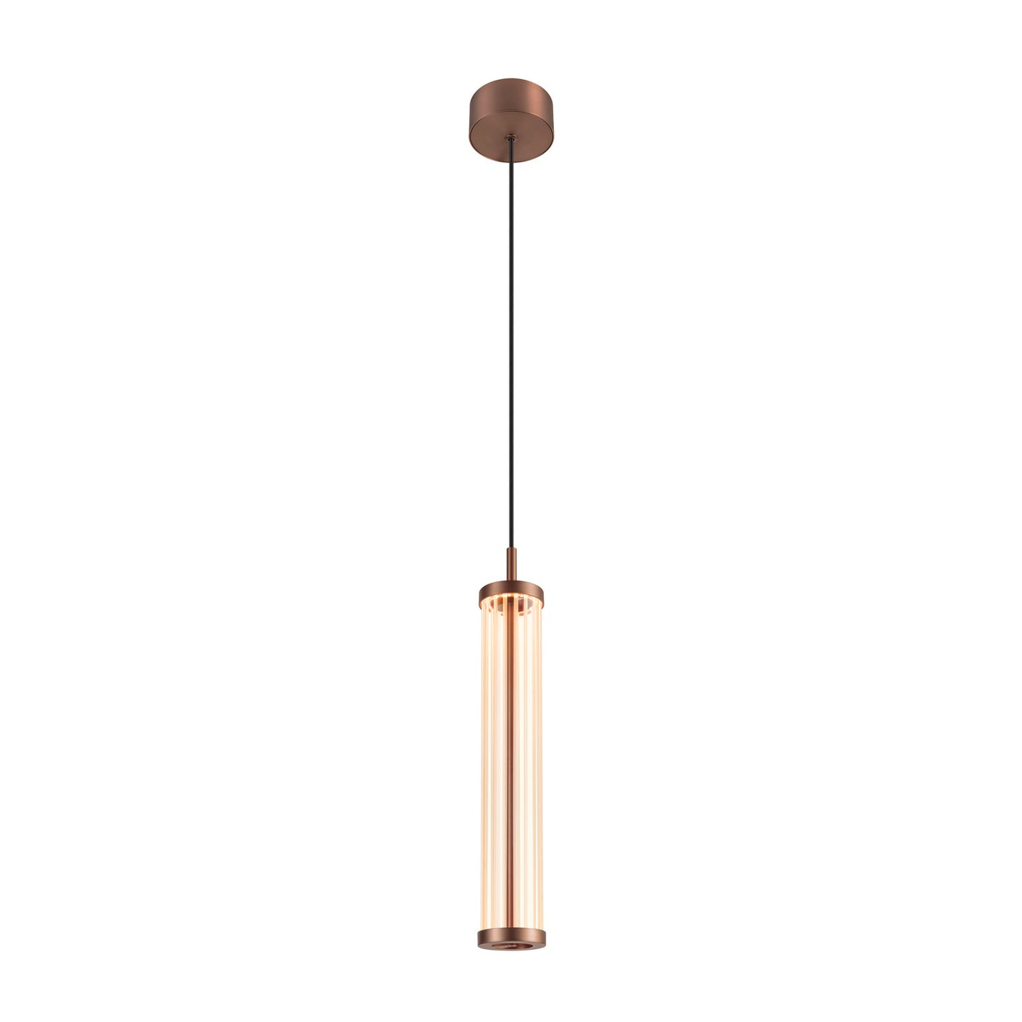 QUIMERA, Pendelleuchte, Pendellänge 150 cm, 2700/3000 K, PHASE, dunkel kupfer
