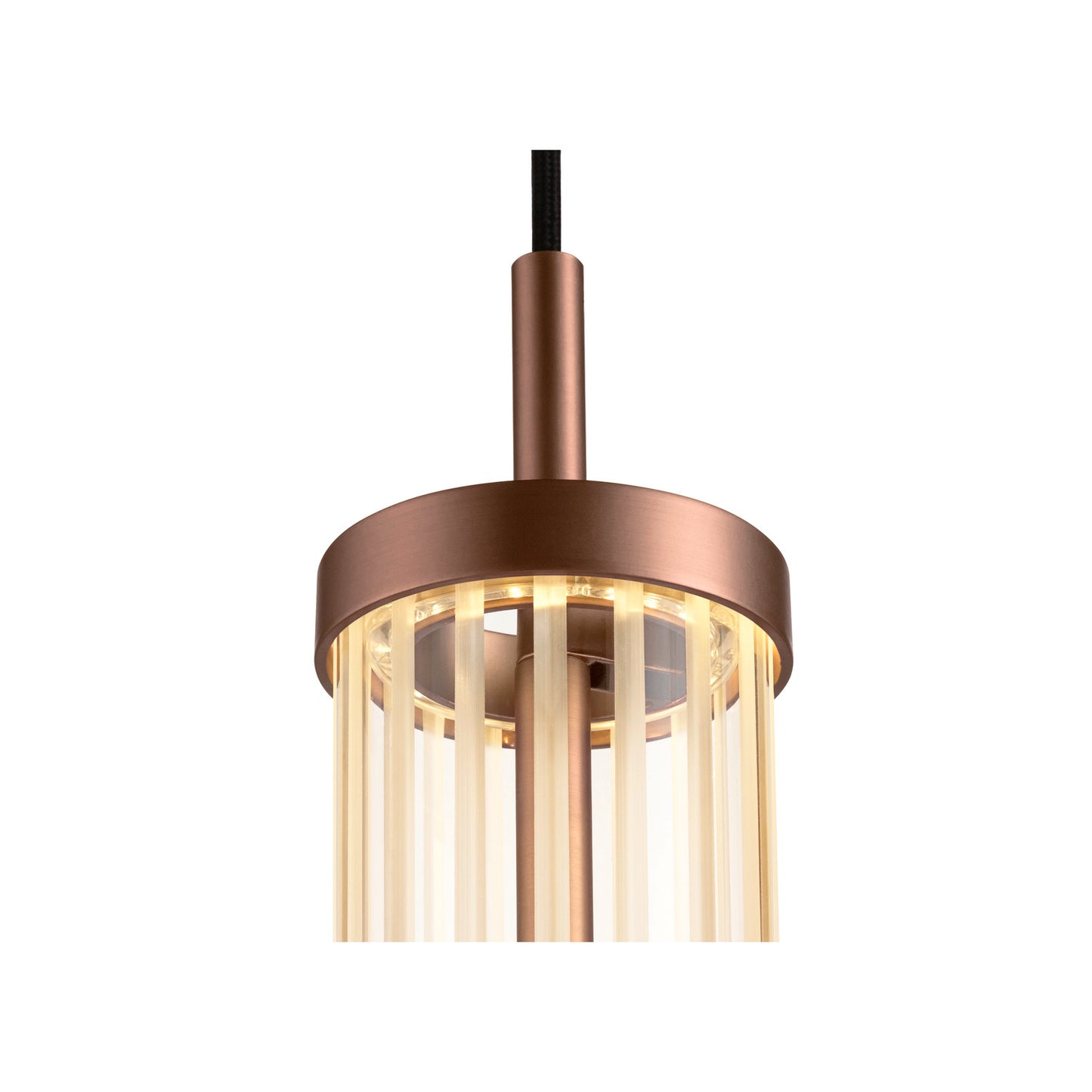 QUIMERA, Pendelleuchte, Pendellänge 150 cm, 2700/3000 K, PHASE, dunkel kupfer
