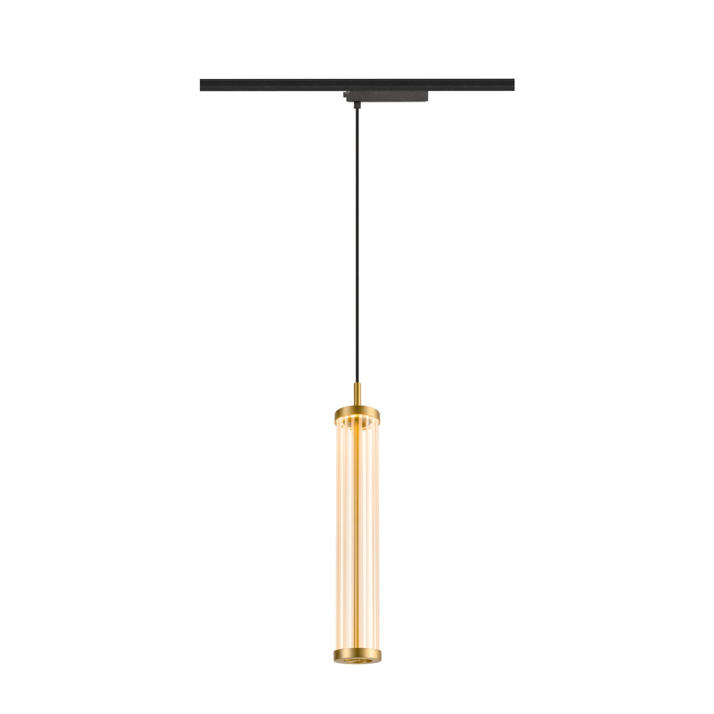 QUIMERA, 1~ Pendelleuchte, Pendellänge 150 cm, 2700 K, PHASE, gebürstet messing