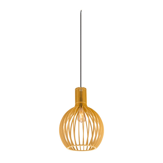 WUD, Pendelleuchte, E27, ballshape, offenes Kabelende, 1x max. 60 W, schwarz