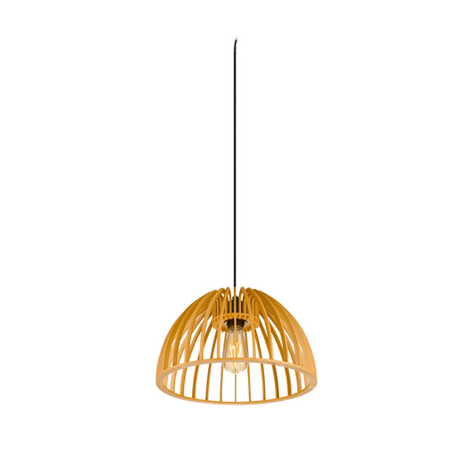 WUD, Pendelleuchte, E27, half round, offenes Kabelende, 1 x max. 60 W, schwarz