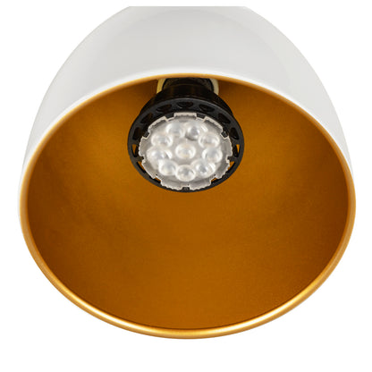 PARA CONE 14, 3 Phasen System Leuchte, GU10, weiß/gold