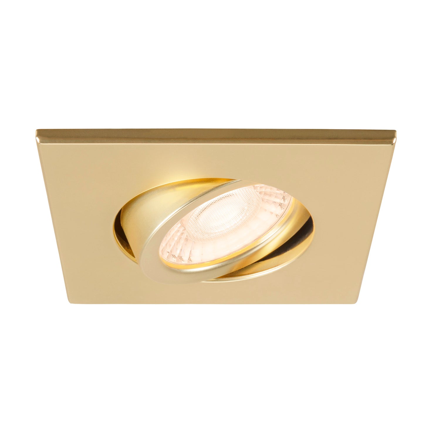 UNIVERSAL DOWNLIGHT Abdeckung, für Downlight IP20, schwenkbar, eckig, gold matt