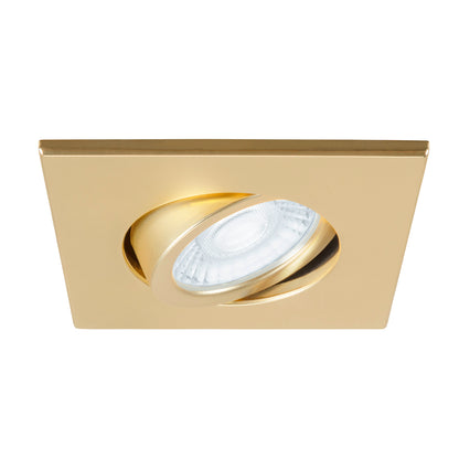 UNIVERSAL DOWNLIGHT Abdeckung, für Downlight IP20, schwenkbar, eckig, gold matt