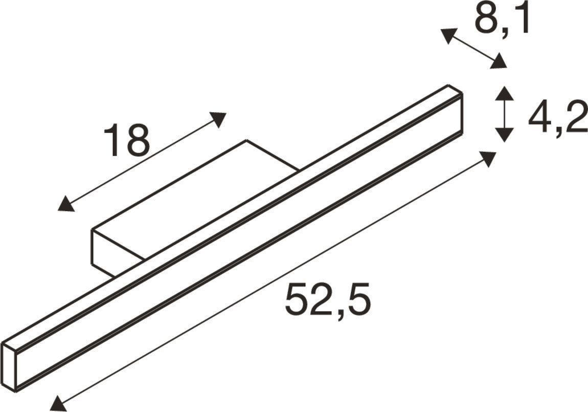 ONE LINEAR 50, Wandaufbauleuchte, UP/DOWN, 2700/3000 K, PHASE, weiß