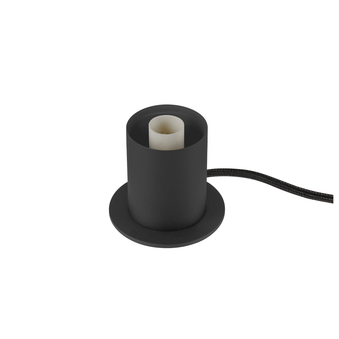 VARYT, Tischleuchte, rund, 1x max. 6 W, E14, schwarz