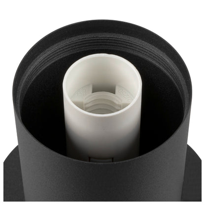 VARYT, Tischleuchte, rund, 1x max. 6 W, E14, schwarz