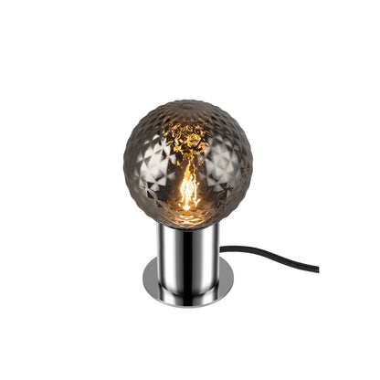 VARYT, Tischleuchte, rund, 1x max. 6 W, E14, chrom