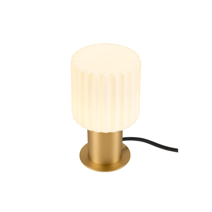 VARYT, Tischleuchte, rund, 1x max. 6 W, E14, messing