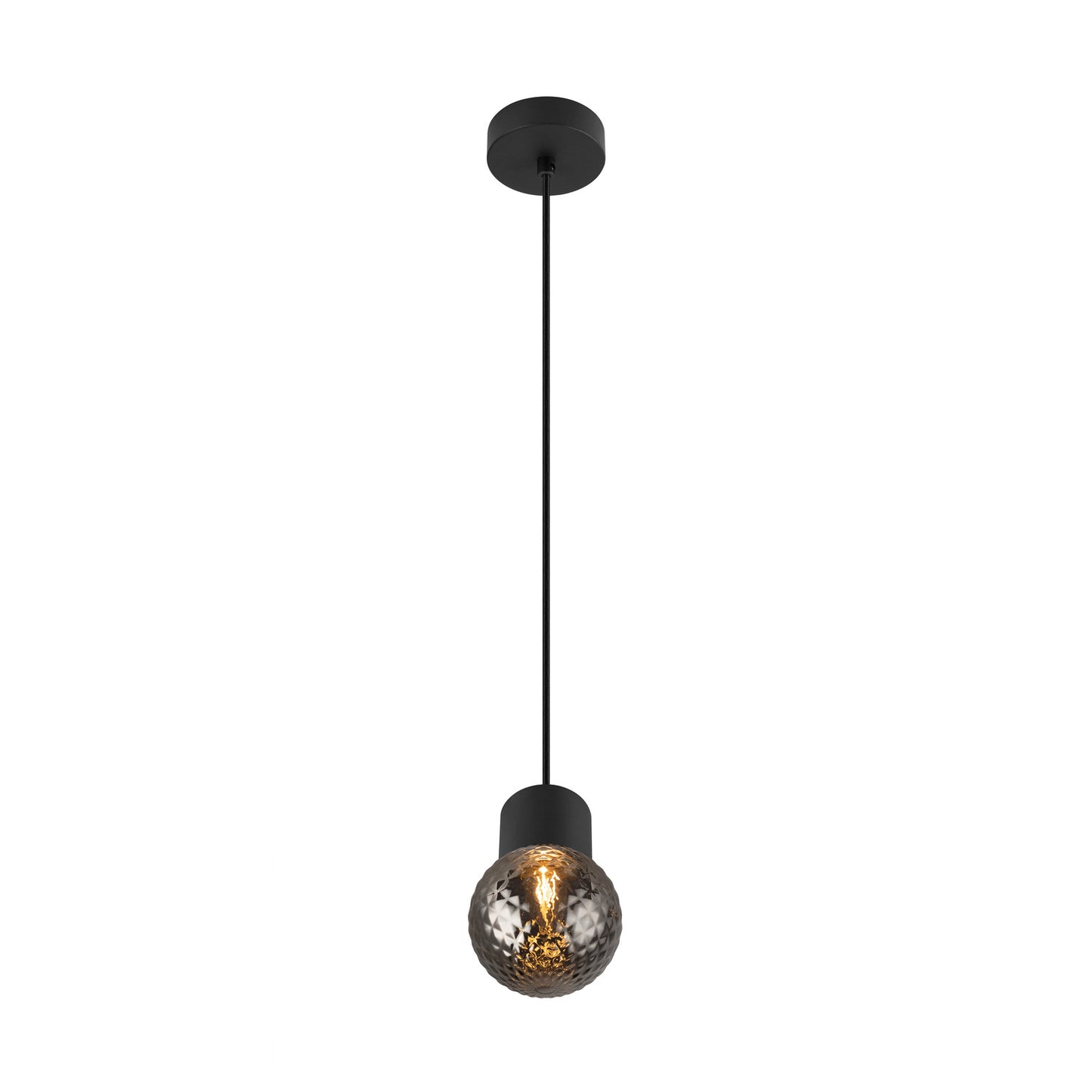 VARYT, Pendelleuchte, E14, Pendellänge 150 cm, 1x max. 6 W, schwarz
